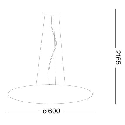 Ideal Lux - Luster na kablu SMARTIES 5xE27/42W/230V, prečnik 60 cm, bela