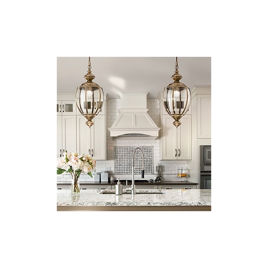 Ideal Lux - Luster na lancu 1xE27/60W/230V, prečnik 25 cm, bronzan