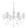 Ideal Lux - Luster na lancu BLANCHE 6xE14/40W/230V prečnik 75 cm bela