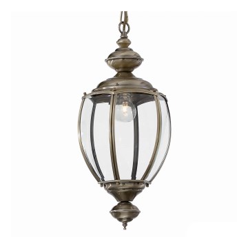 Ideal Lux - Luster na lancu NORMA 1xE27/60W/230V prečnik 25 cm bronzan