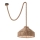 Ideal Lux - Luster na lanku CANAPA 1xE27/15W/230V, prečnik 41 cm, braon