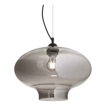 Ideal Lux - Luster na sajli BISTRO 1xE27/60W/230V, prečnik 40 cm, zadimljeno staklo