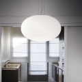 Ideal Lux - Luster na sajli CANDY 1xE27/42W/230V prečnik 40 cm bela