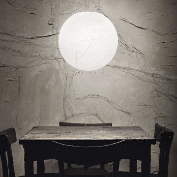 Ideal Lux - Luster na sajli CARTA 1xE27/25W/230V Ø 30 cm bela