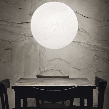 Ideal Lux - Luster na sajli CARTA 1xE27/25W/230V Ø 50 cm bela
