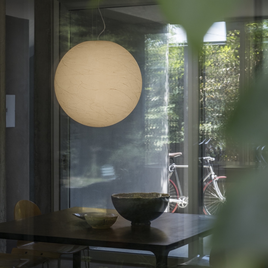 Ideal Lux - Luster na sajli CARTA 1xE27/25W/230V Ø 50 cm bela