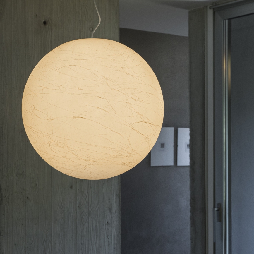 Ideal Lux - Luster na sajli CARTA 1xE27/25W/230V Ø 50 cm bela