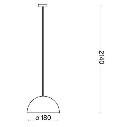 Ideal Lux - Luster na sajli FOLK 1xE27/60W/230V prečnik 18 cm braon