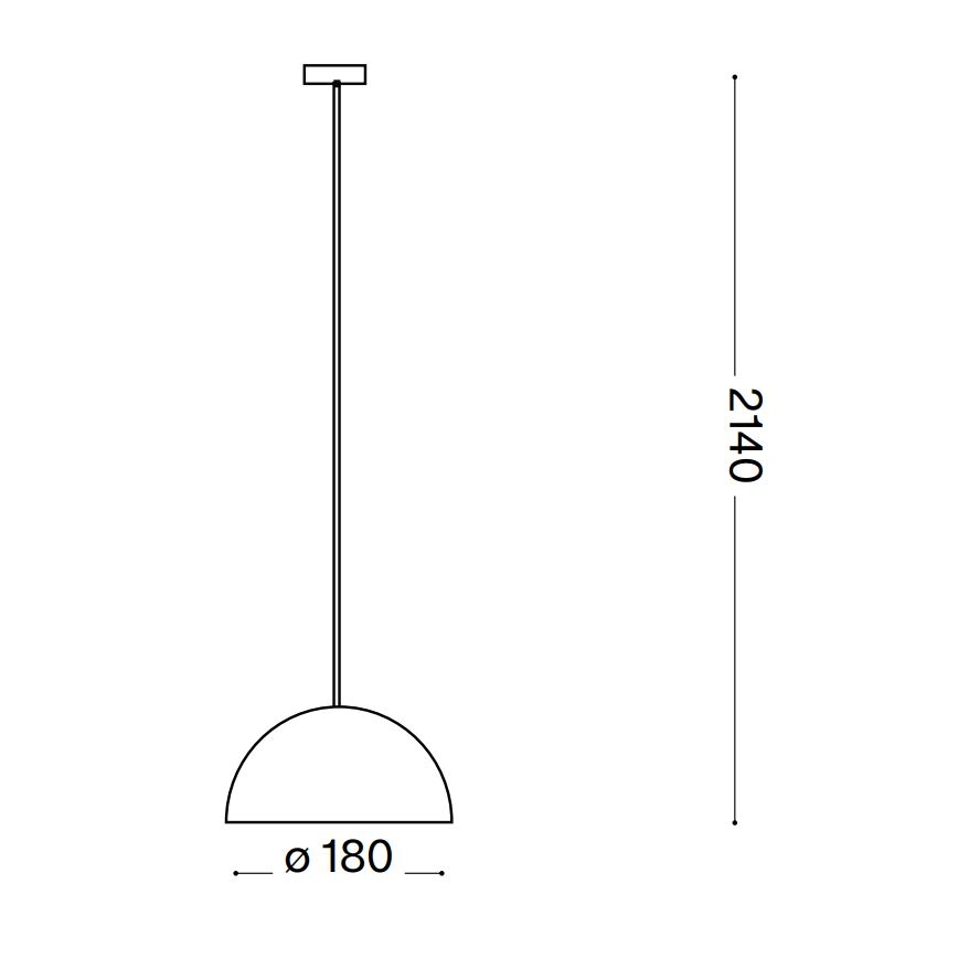 Ideal Lux - Luster na sajli FOLK 1xE27/60W/230V prečnik 18 cm braon