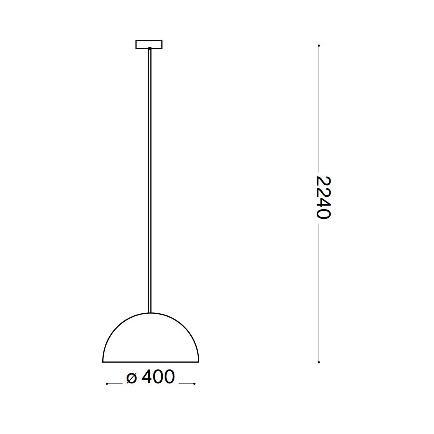 Ideal Lux - luster na sajli FOLK 1xE27/60W/230V, prečnik 40 cm, braon
