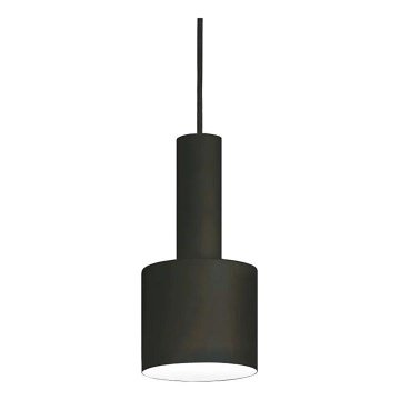 Ideal Lux - Luster na sajli HOLLY 1xE27/60W/230V prečnik 12 cm crna