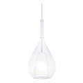 Ideal Lux - Luster na sajli KALIQUE 1xE27/42W/230V prečnik 18 cm proziran