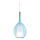 Ideal Lux - Luster na sajli KALIQUE 1xE27/42W/230V, prečnik 18 cm, zadimljeno plava