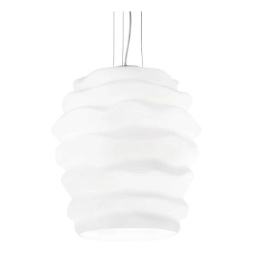 Ideal Lux - Luster na sajli KARMA 1xE27/60W/230V prečnik 38 cm bela