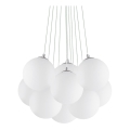 Ideal Lux - Luster na sajli MAPA 11xE14/40W/230V prečnik 58 cm bela