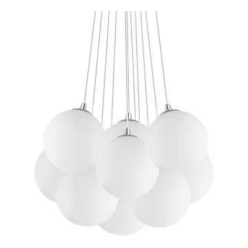 Ideal Lux - Luster na sajli MAPA 11xE14/40W/230V prečnik 58 cm bela