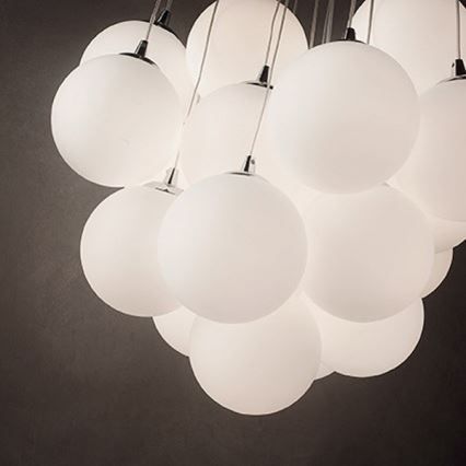 Ideal Lux - Luster na sajli MAPA 11xE14/40W/230V prečnik 58 cm bela