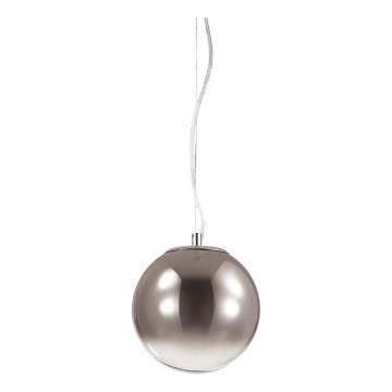 Ideal Lux - Luster na sajli MAPA 1xE27/42W/230V, prečnik 20 cm, siva/dimljena