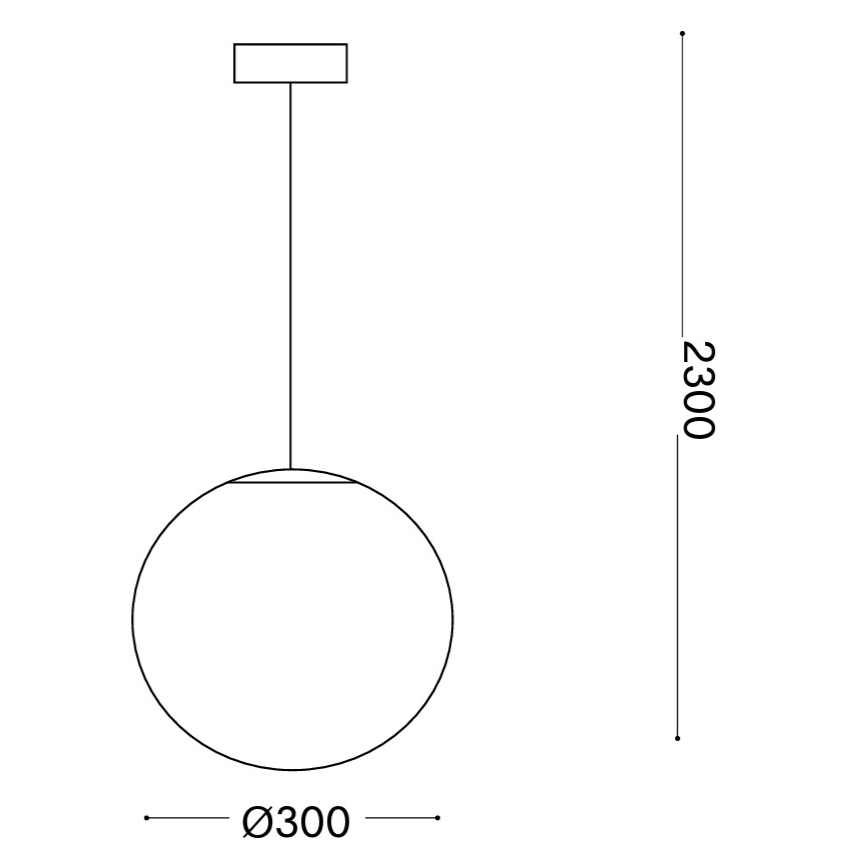 Ideal Lux - Luster na sajli MAPA 1xE27/42W/230V prečnik 30 cm beli