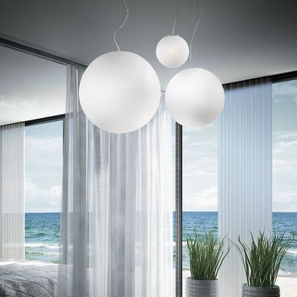 Ideal Lux - Luster na sajli MAPA 1xE27/42W/230V prečnik 40 cm bela