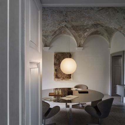 Ideal Lux - luster na sajli MAPA 1xE27/42W/230V prečnik 50 cm bela