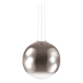 Ideal Lux - Luster na sajli MAPA 1xE27/42W/230V prečnik 50 cm siva/zadimljena