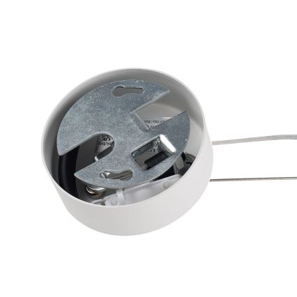 Ideal Lux - Luster na sajli MAPA 1xE27/42W/230V, prečnika 20 cm, bela