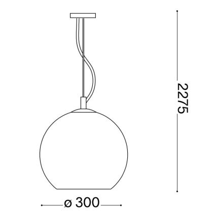 Ideal Lux - Luster na sajli NEMO 1xE27/42W/230V prečnika 30 cm bež
