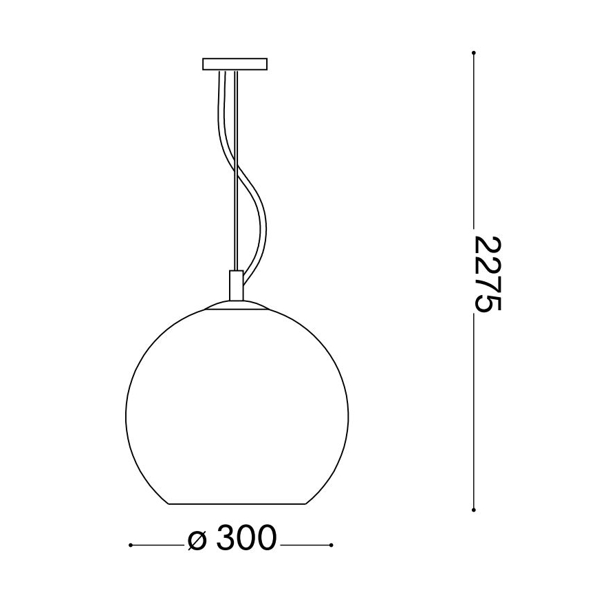 Ideal Lux - Luster na sajli NEMO 1xE27/42W/230V prečnika 30 cm bež