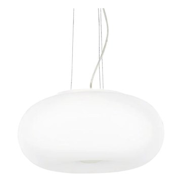 Ideal Lux - Luster na sajli ULISSE 3xE27/60W/230V, prečnik 52 cm, bela