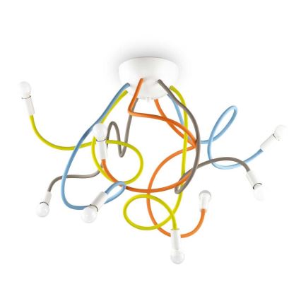 Ideal Lux - Luster na šipci MULTIFLEX 8xE14/28W/230V