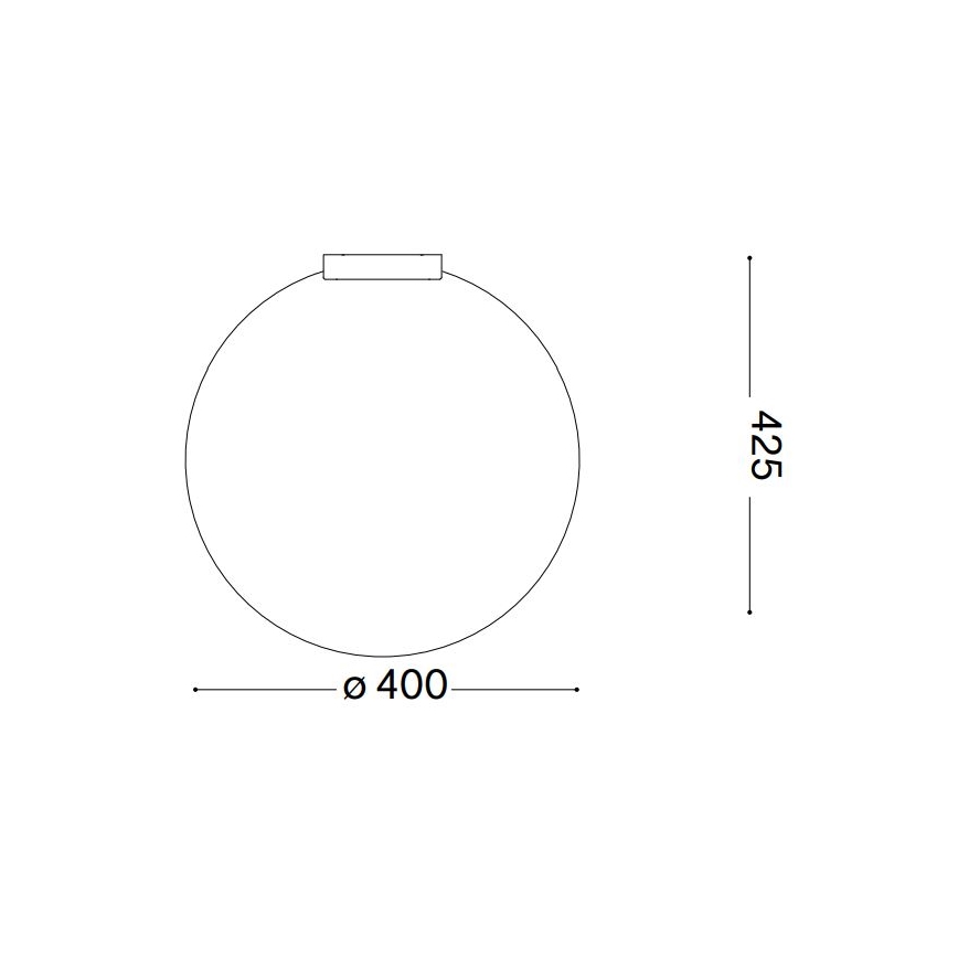 Ideal Lux - Plafonska svetiljka CARTA 1xE27/25W/230V prečnik 40 cm bela