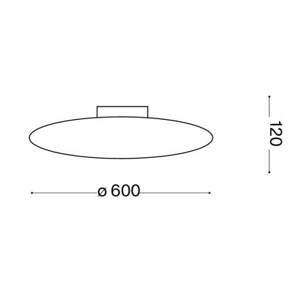 Ideal Lux - Plafonsko svetlo SMARTIES 3xE27/42W/230V prečnik 60 cm belo