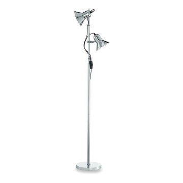 Ideal Lux - Podna lampa POLLY 2xE27/60W/230V sjajni hrom