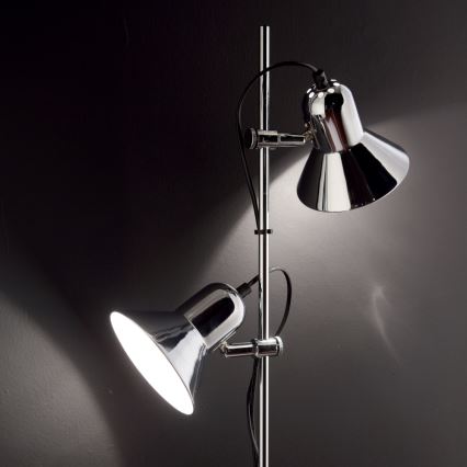 Ideal Lux - Podna lampa POLLY 2xE27/60W/230V sjajni hrom