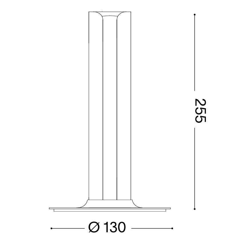Ideal Lux - prigušiva LED stona lampa DORICA LED/8W/230V CRI 90 bela