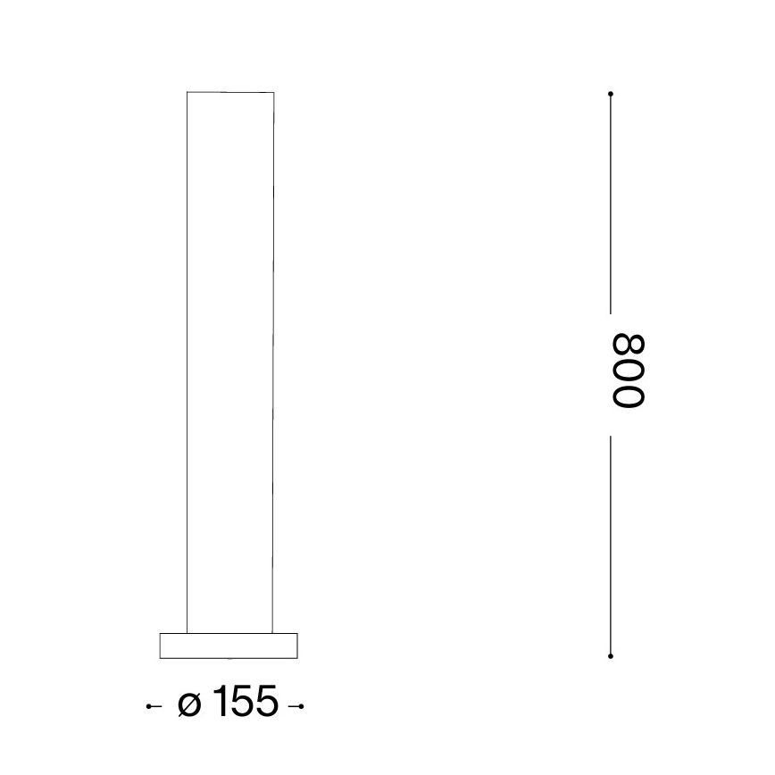 Ideal Lux - Spoljašnja lampa EDO OUTDOOR 1xGX53/15W/230V 80 cm IP65 braon
