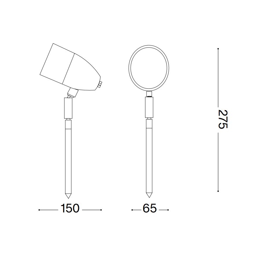 Ideal Lux - Spoljašnja lampa INSIDE 1xG9/15W/230V 27,5 cm IP54 crna