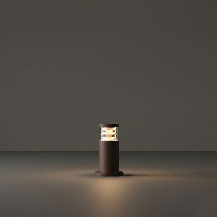 Ideal Lux - Spoljašnja lampa TRONCO 1xE27/42W/230V 25 cm IP65 braon
