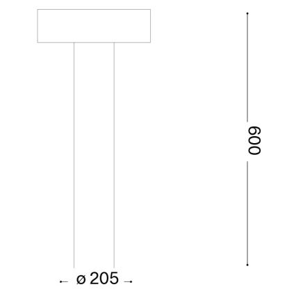Ideal Lux - Spoljašnja svetiljka 4xG9/15W/230V 60 cm IP44 braon