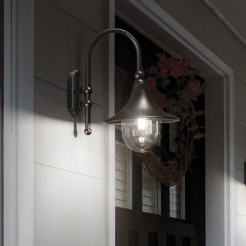 Ideal Lux - Spoljašnja zidna lampa CIMA 1xE27/52W/230V IP43 antracit