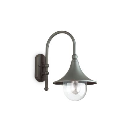 Ideal Lux - Spoljašnja zidna lampa CIMA 1xE27/52W/230V IP43 antracit