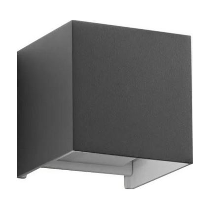 Ideal Lux - LED spoljašnja zidna svetiljka ATOM LED/12W/230V CRI 90 IP54 antracit