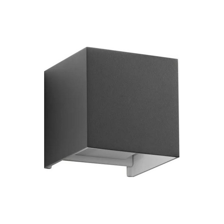 Ideal Lux - LED spoljašnja zidna svetiljka ATOM LED/12W/230V CRI 90 IP54 antracit