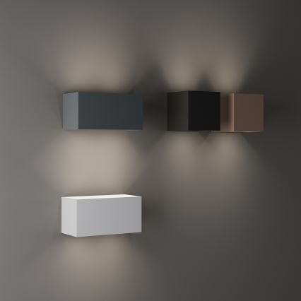 Ideal Lux - LED spoljašnja zidna svetiljka ATOM LED/12W/230V CRI 90 IP54 antracit