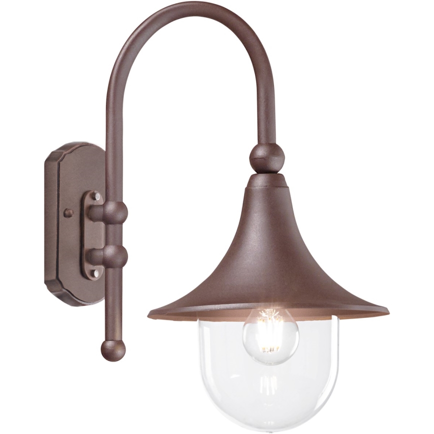 Ideal Lux - Spoljašnja zidna svetiljka CIMA 1xE27/52W/230V IP43 braon