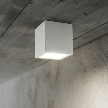 Ideal Lux - Spoljašnje spot svetlo TECHO 1xGU10/20W/230V 15x15 cm IP54 belo