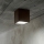 Ideal Lux - Spoljašnje spot svetlo TECHO 1xGU10/20W/230V 15x15 cm IP54 braon