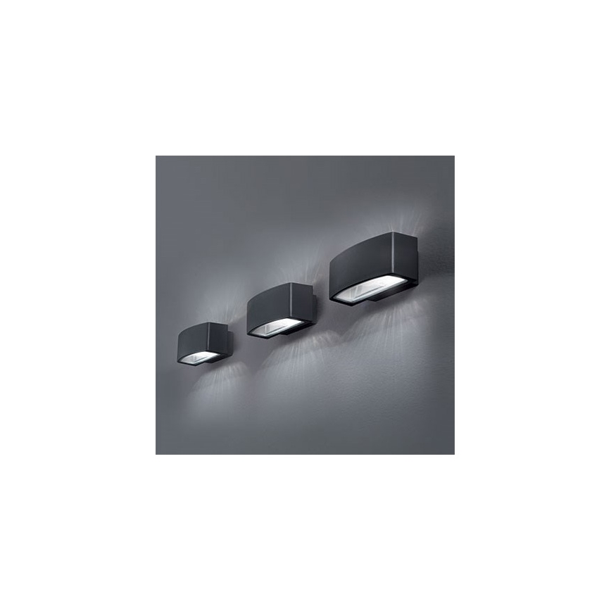 Ideal Lux - Spoljašnje zidno svetlo ANDROMEDA 2xE27/60W/230V IP55 antracit