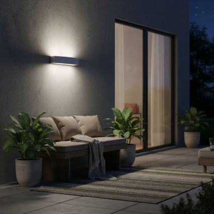 Ideal Lux - Spoljašnje zidno svetlo ANDROMEDA 2xE27/60W/230V IP55 sivo